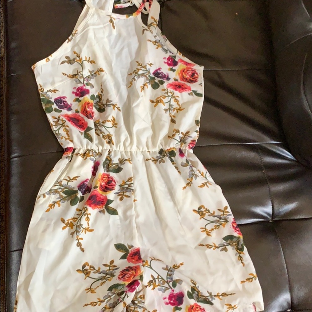 White floral Romper